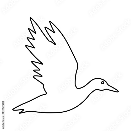 Loon icon vector set. Duck Illustration sign collection. bird symbol. fowl logo.