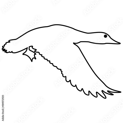 Loon icon vector set. Duck Illustration sign collection. bird symbol. fowl logo.