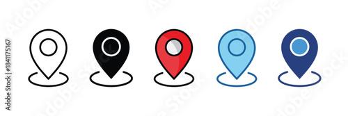 Waypoint Icon Set Multiple Style Collection