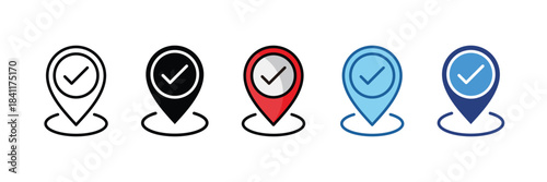 Checkpoint Icon Set Multiple Style Collection