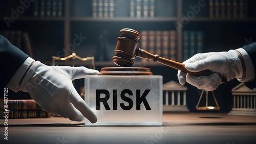 Risk Assessment in the Legal System - A Gavel and the Word Risk.