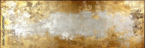 Abstract golden texture with a silvery band across center