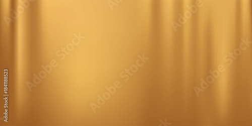 Gold abstract blurred gradient background with curtain pattern. Vector illustration.