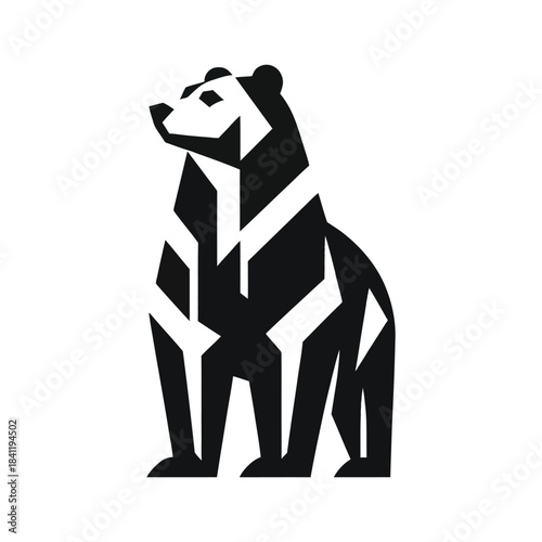 Abstract Bear Logo Icon Vector