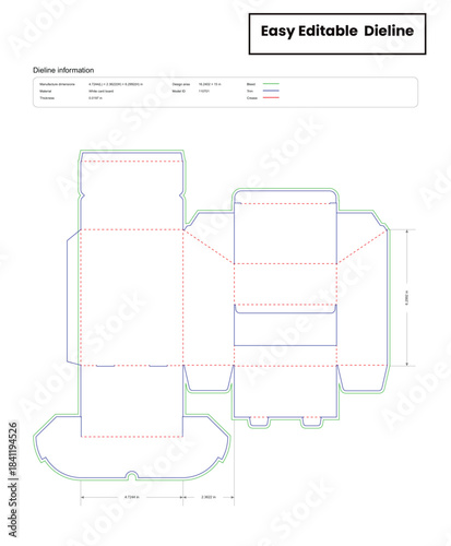 angled lid and top display panel gravity feed dispenser box dieline template box dieline die lines packaging custom dieline  box cardboard box dieline pizza box dieline printable product packaging lay