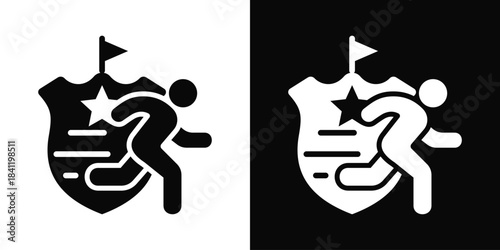 Betrayal Icon White And Black Background Style