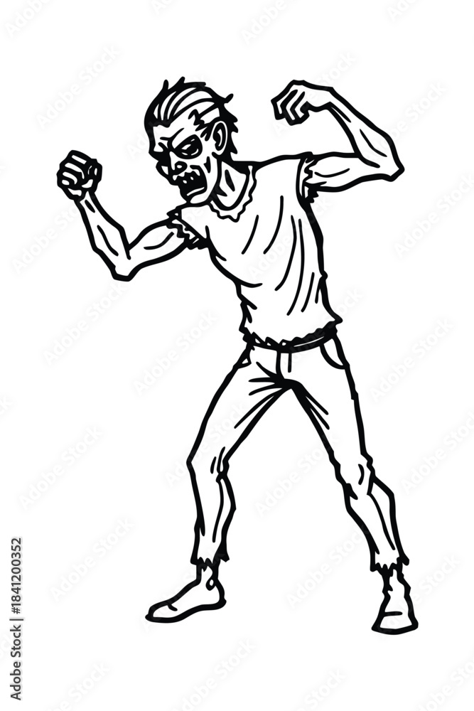 Fototapeta premium Cartoon vector illustration of a running American football player character design, perfect for a sports or comic drawing
