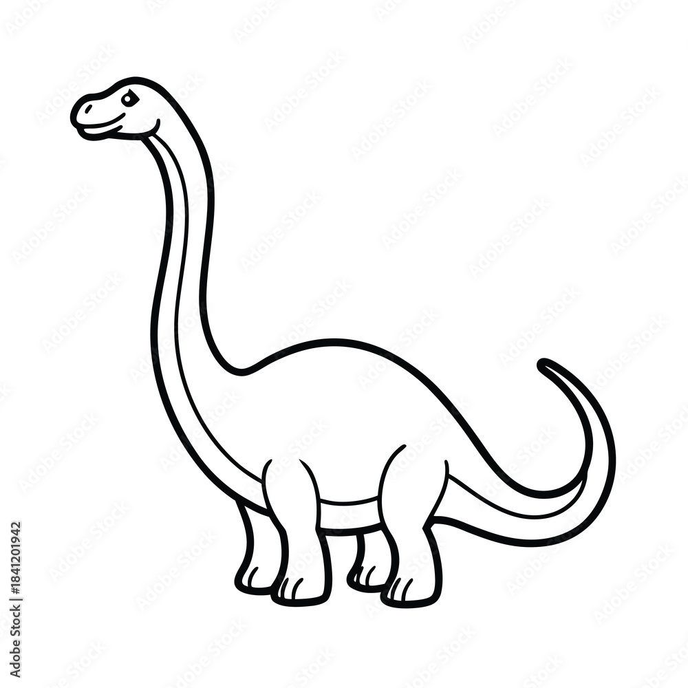 Fototapeta premium Cute baby dinosaur cartoon vector illustration design with funny wild animal characters