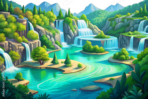 Plitvice Lakes cascade beautifully through turquoise water and limestone terraces, forming one of Europe’s most stunning natural parks