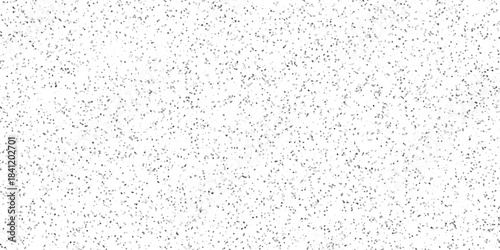 Terrazzo flooring interior grain vintage paint smooth design. Vector grunge dirty vintage wall overlay noise old wall black and white terrazzo granite floor structure distressed texture background.	