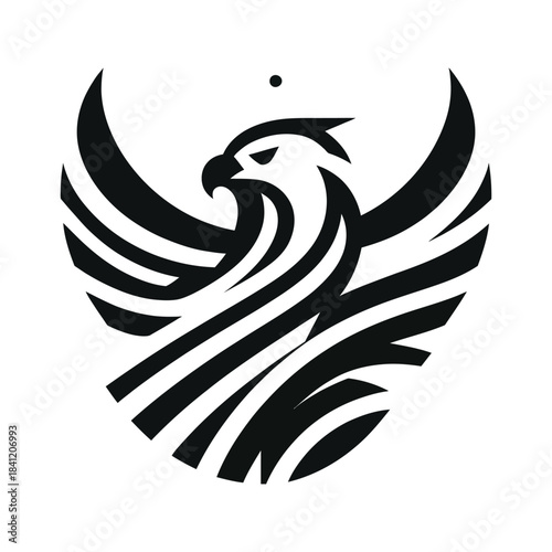 Stylized Abstract Eagle Logo Icon Vector Collection