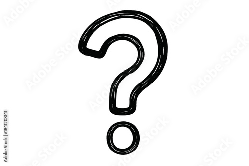Creative design of a question mark symbol on a plain background depicting curiosity and inquiry