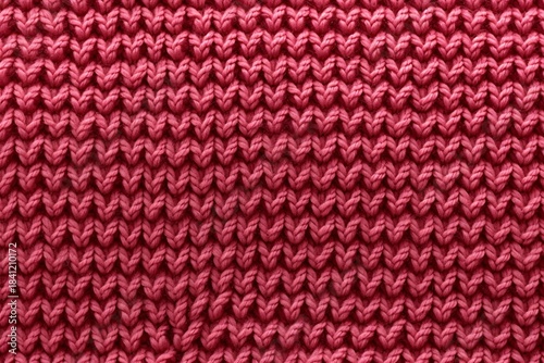 Red knitted cloth texture background