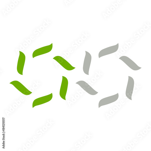 GREEN LEAVES NATURAL BIO ECO PRODUCT ORGANIC FARMING SIGN SYMBOL LOGO VECTOR