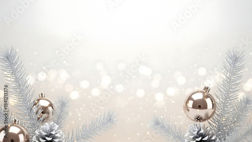 Festive Celebration, Christmas Ornaments, Cozy Setting, Digital Illustration, Holiday Spirit, Warm Atmosphere