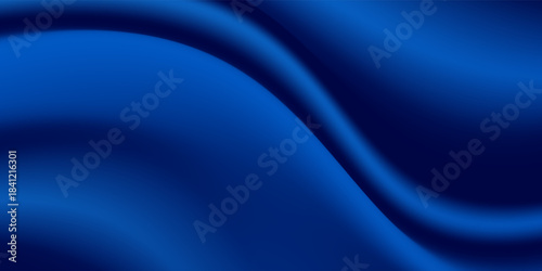 Abstract vector background luxury blue cloth or liquid wave or wavy folds of grunge silk texture satin velvet material, luxurious background or elegant wallpaper
