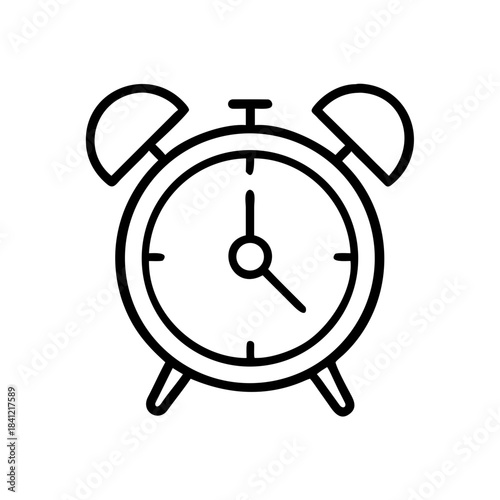 Lifestyle alarm clock icon transparent background