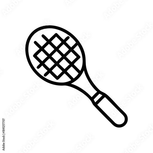Lifestyle tennis racket icon transparent background