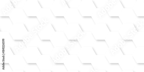 Abstract background with hexagons Abstract hexagon polygonal pattern background vector. seamless bright white abstract honeycomb background.	