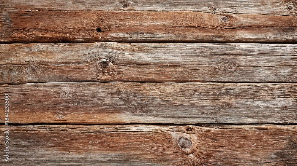 Fototapeta premium Rustic weathered wood planks texture background pattern design