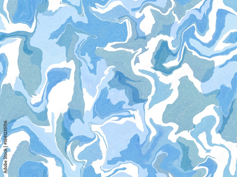 Fototapeta premium Light blue ocean marbling marble marmer seamless surface pattern design for fabric fashion or wallpaper background needs 