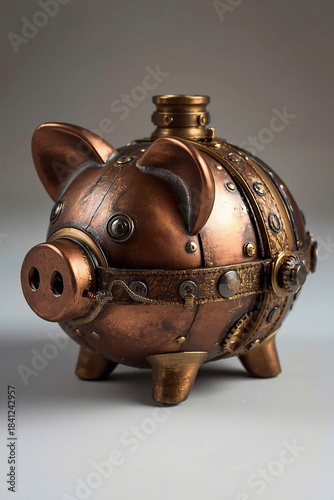 Steampunk Brass Piggy Bank Mechanism