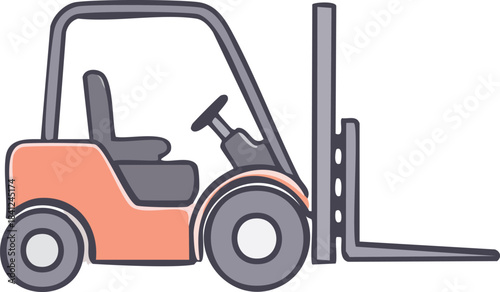 forklift truck and loader in warehouse setting