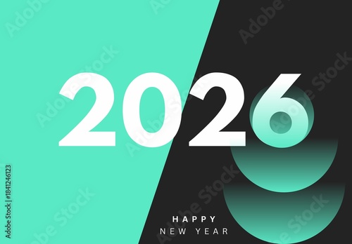 2026 Logo Design Vector – Creative Concept Year Typography Element
