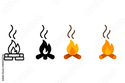 Warm Hearth Glow. Low peat fire glowing gently in hearth, curling smoke rising into calm air, symbol of warmth and storytelling,