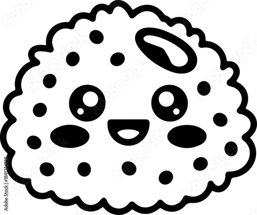 fried rice icon silhouette vector illustration