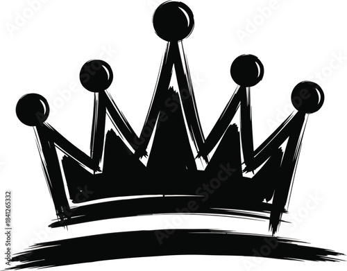 Royal Crown Emblem Luxury Vector Illustration