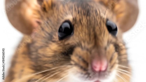 Cute Mouse Face Close Up.