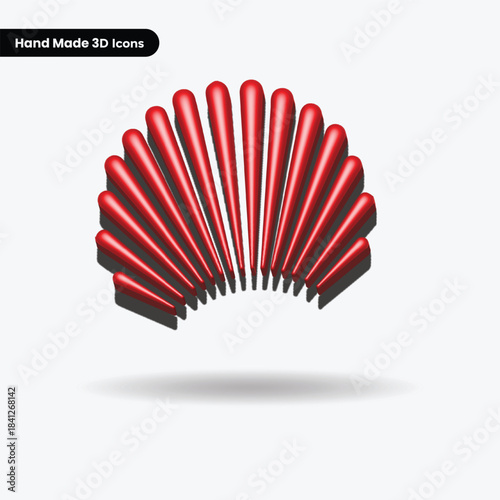 Blue Extruded Text and Flame Icon 3D Vector. Glossy Energy Wordmark for Gas, Oil, and Corporate Petroleum Industry Branding.