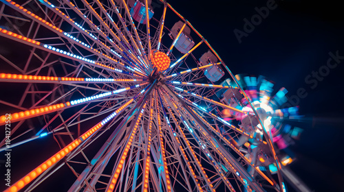 ferris wheel at night