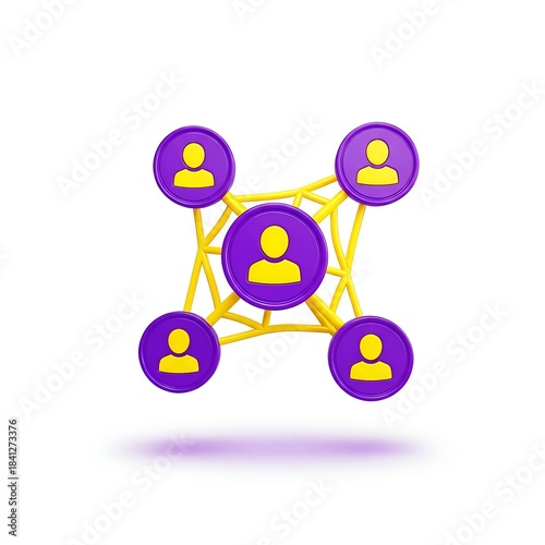 Network Connection Teamwork Collaboration Icon