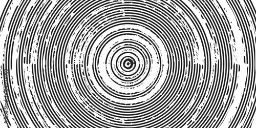 Circular starburst explosion texture. Distressed uneven grunge background. Abstract vector illustration. Overlay to create interesting effect and depth. Isolated on white background.