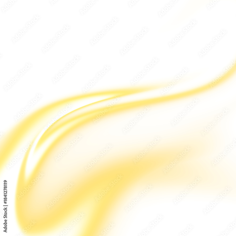 Fototapeta premium Golden Spiral Light Wave Effect