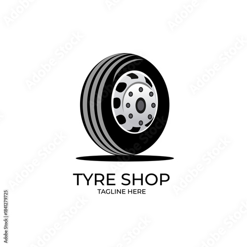 Tyre shop logo, Transportation logo, automobile logo, tyre vector, tyre repair logo