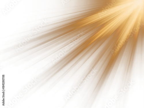 Sunbeam Rays, Warm Sun Light Glow Overlay, Isolated Transparent Graphic Element