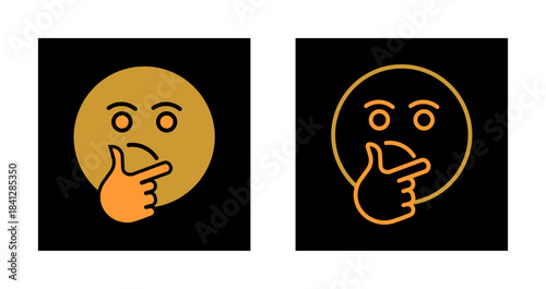 Thinking Face Icon Design