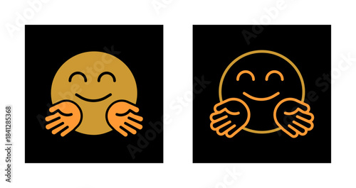 Hugging Face Icon Design