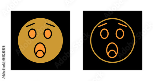 Astonished Face Icon Design