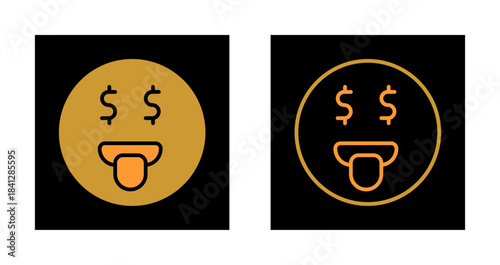 Money Mouth Face Icon Design