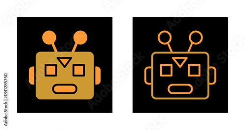 Robot Face Icon Design