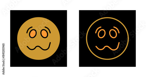 Woozy Face Icon Design
