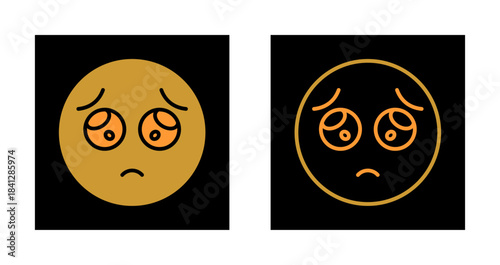 Pleading Face Icon Design