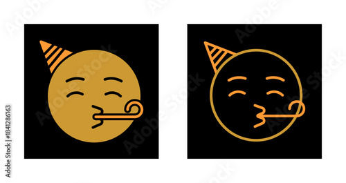 Partying Face Icon Design
