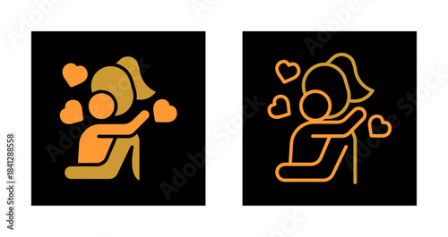 Hug Icon Design