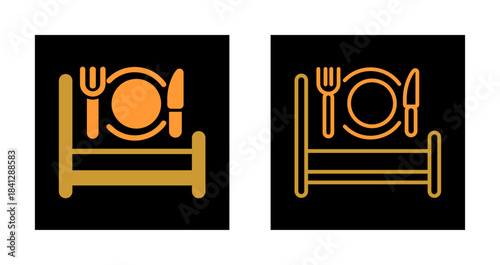 Breakfast in Bed Icon Design