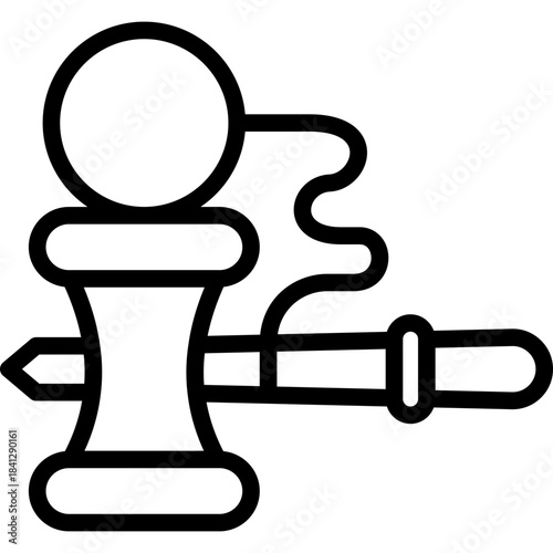 Kendama Toy icon in Line Style